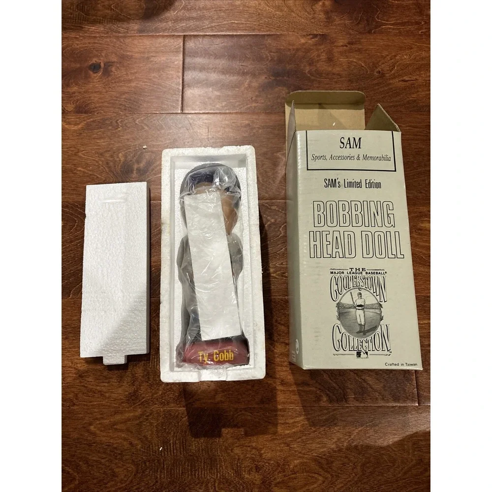 Vintage 1992 Ty Cobb SAM'S Limited Edition Bobbing Head Doll Detroit Tigers NIB - Picture 2 of 10